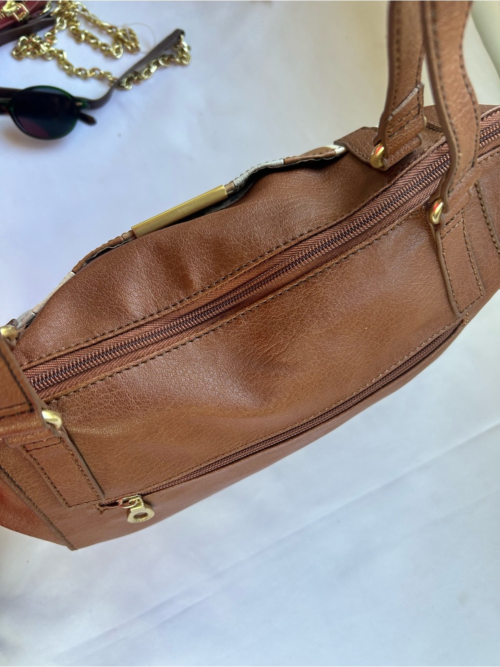 Relic Brown Multi-Panel Leather Tote Bag - Picture 9 of 11